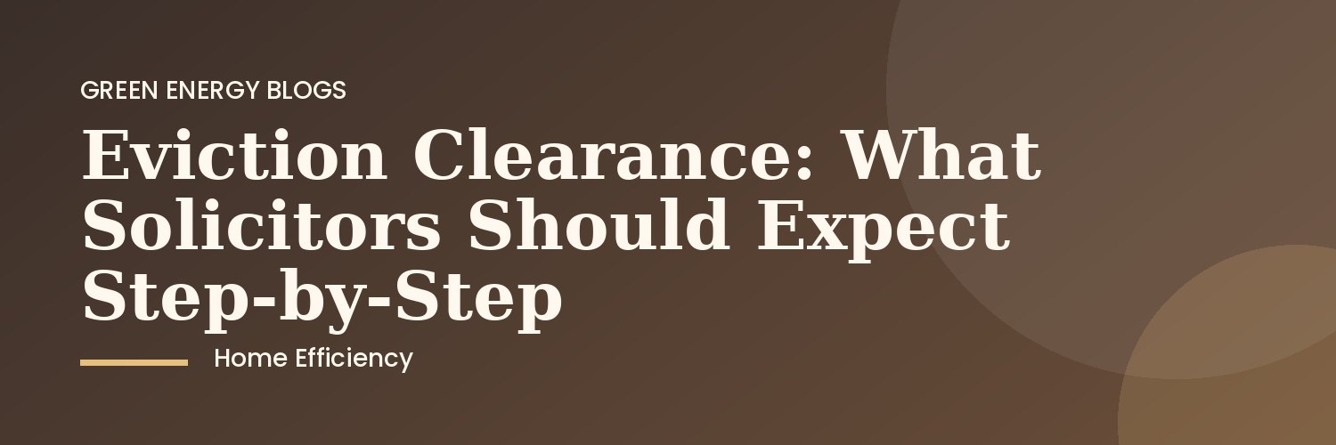 Solicitor overseeing eviction clearance of a residential property