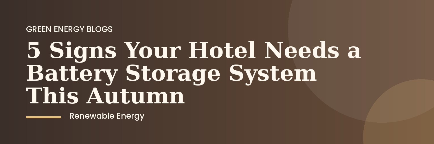 Hotel roof with solar panels and battery storage installation