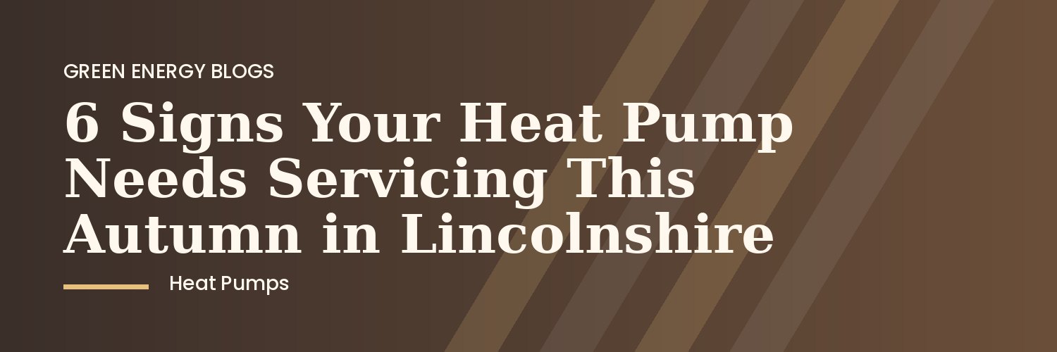 Lincolnshire home with a modern heat pump unit outside during autumn